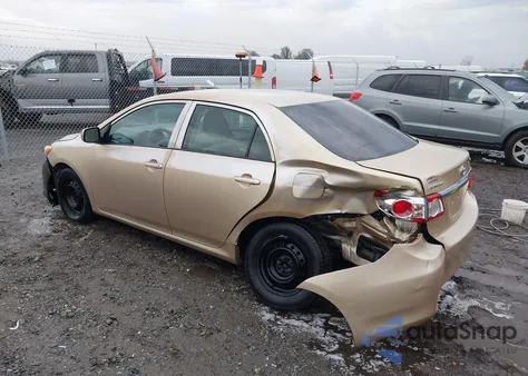 2011 Toyota Corolla Le из США, поврежденный, VIN JTDBU4EE0B9132702